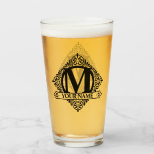model Monogram Glas