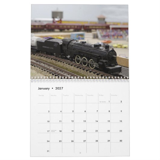 Model Railroad Calendar Kalender (Jan 2027)