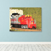 Model Railroading # 11 Canvas Afdruk (Insitu (Houten vloer))