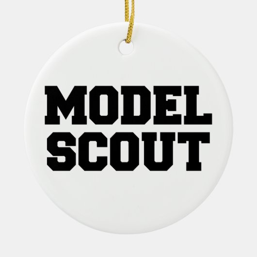MODEL SCOUT KERAMISCH ORNAMENT (Voorkant)