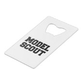 MODEL SCOUT KREDIETKAART FLESSENOPENER (Voorkant Gekanteld)