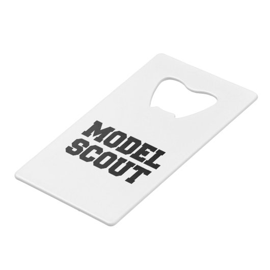 MODEL SCOUT KREDIETKAART FLESSENOPENER (Achterkant Gekanteld)