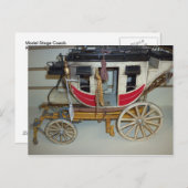 Model Stage Coach Briefkaart (Voorkant / Achterkant)
