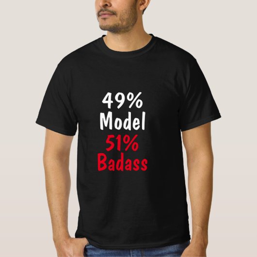Model stoer t-shirt (Voorkant)