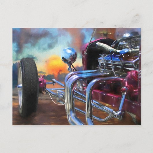 Model T Roadster BEACH SUNSET DREAMS Briefkaart (Voorkant)