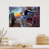 Model T Roadster BEACH SUNSET DREAMS Poster (Keuken)