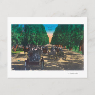Model-T-snoeren op oorney AvenueFresno, CA Briefkaart