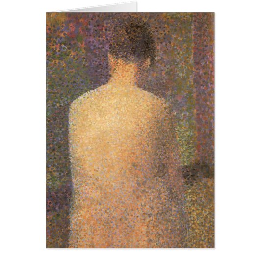 Model van achteren door Georges Seurat,  kunst (Voorkant)