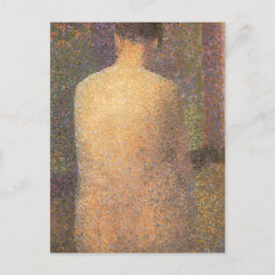 Model van achteren door Georges Seurat,  kunst Briefkaart