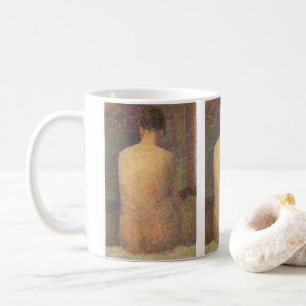 Model van achteren door Georges Seurat, Vintage Ku Koffiemok
