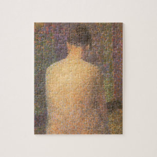 Model van achteren door Georges Seurat, Vintage Ku Legpuzzel
