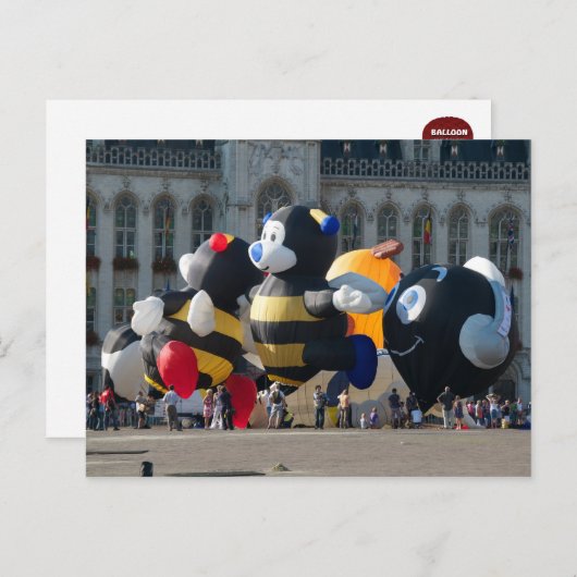 Model van ballooning briefkaart (Voorkant / Achterkant)