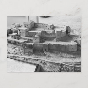 Model van de Krak des Chevaliers, model Briefkaart