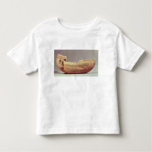 Model van een boot met een hoog benedendek kinder shirts