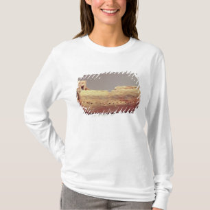 Model van een boot met een hoog benedendek t-shirt