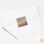 Model van een boot met een hoog benedendek vierkante sticker (Envelop)