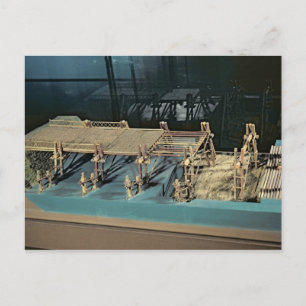 Model van een brug over de Rijn Briefkaart