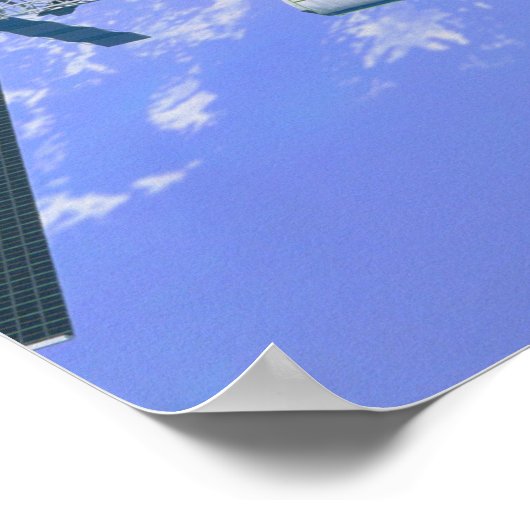 Model van een internationaal ruimtestation poster (Hoek)