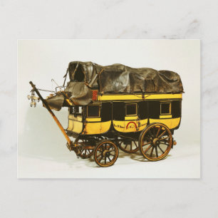 Model van een omnibus met veertig zitplaatsen briefkaart