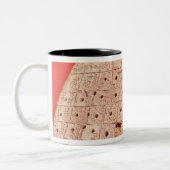 Model van een schapenlever tweekleurige koffiemok (Links)