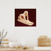 Model van een servant-slijpgraan, Oud Koninkrijk Poster (Keuken)