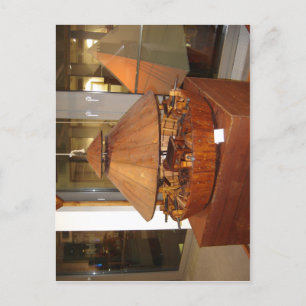 Model van een tank op basis van tekeningen van Leo Briefkaart