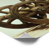 Model van een twee-paard-kariot poster (Hoek)