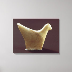 Model van een vogel, vroege Cycladic, c.2800-2300 Canvas Afdruk