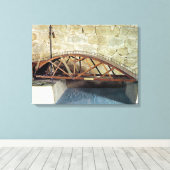 Model van een zwendbrug canvas afdruk (Insitu (Houten vloer))