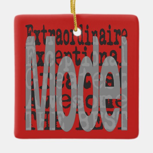 Model van extraordinaire keramisch ornament (Voorkant)