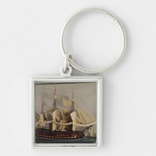 Model van het schip "L'Achille" Sleutelhanger