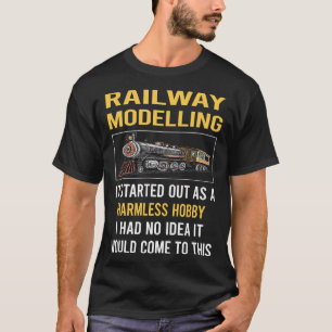 Model van het spoorvervoer Treinwagons T-shirt