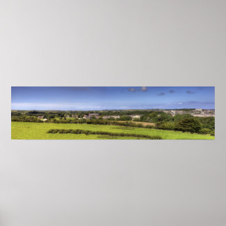 Model van het spoorwegpanorama poster