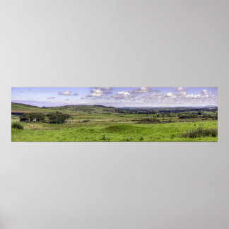 Model van het spoorwegpanorama poster