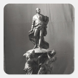 Model voor het monument van Louis XV Vierkante Sticker