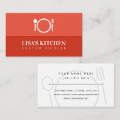 Model voor moderne visitekaartjes voor restaurants (Voorkant / Achterkant)