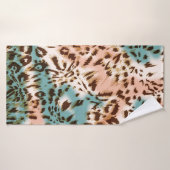 Modelafbeelding van luipaard, dierlijke afdruk badhanddoek (Badhanddoek)
