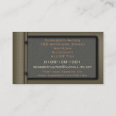 Modèle 10 de carte de visite de brun de conception (Dos)