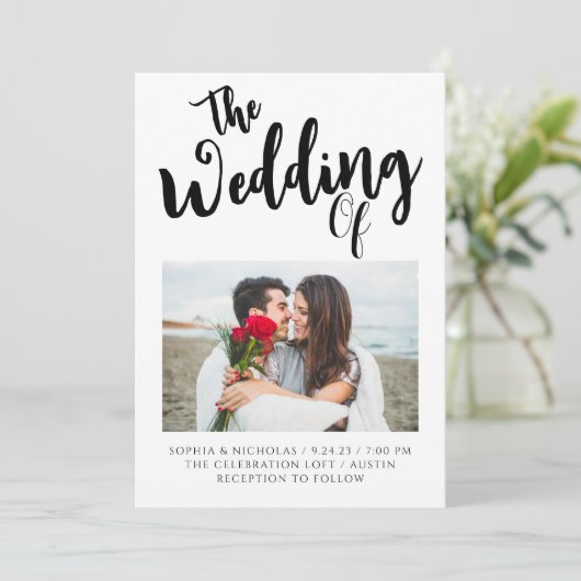 Modèle 10 Faire-part de mariage (Debout devant)