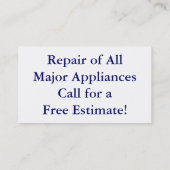 Modèle 3 de carte de visite (Dos)