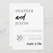 MODÈLE 3 FAIRE-PART DE MARIAGE (Devant / Derrière)