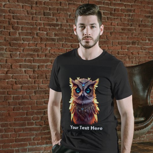 Modèle 3D de T-shirt hibou