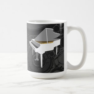 Modèle 3D:Grand piano blanc :Coffee Mug