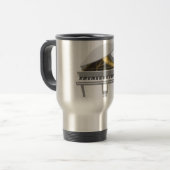 Modèle 3D : Piano à queue blanc : Mug de voyage (Devant gauche)
