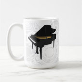 modèle 3D : Piano à queue noir : Tasse de café (Gauche)