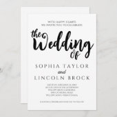 MODÈLE 4 FAIRE-PART DE MARIAGE (Devant / Derrière)