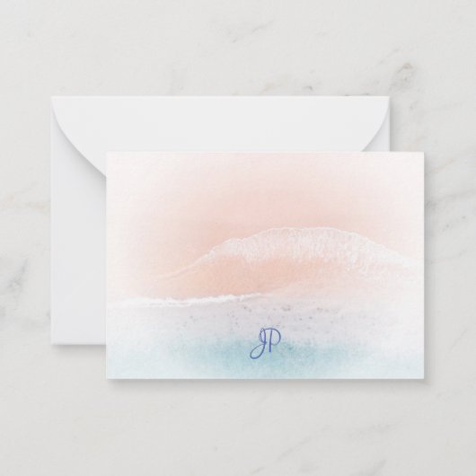 Modèle à la main Monogramme de sable de plage de b (Dos)