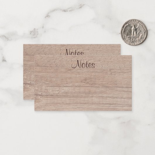 Modèle à la main Script élégant bois naturel (Devant/Arrière en situation)