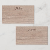 Modèle à la main Script élégant bois naturel (Devant / Derrière)