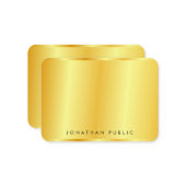 Modèle à la mode Faux Or métal (Devant/Arrière en situation)